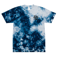 "IYNMD" Embroidered Oversized tie-dye t-shirt