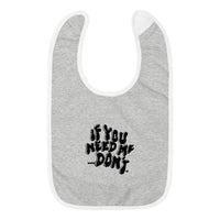 IYNMD - Embroidered Baby Bib